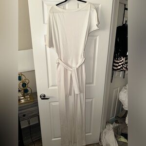 37” INSEAM Alloy Apparel White Jumpsuit.